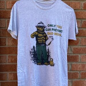 Tango Charlie Smokey Bear Graphic T-Shirt - Gray
